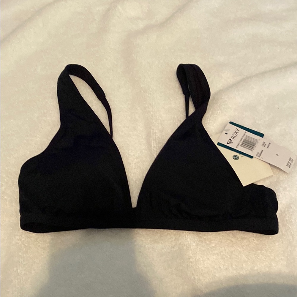 Roxy Black Triangle Bikini Top